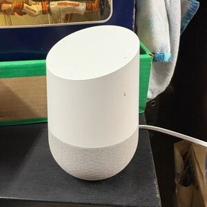 Google Smart Speaker in White and Gray